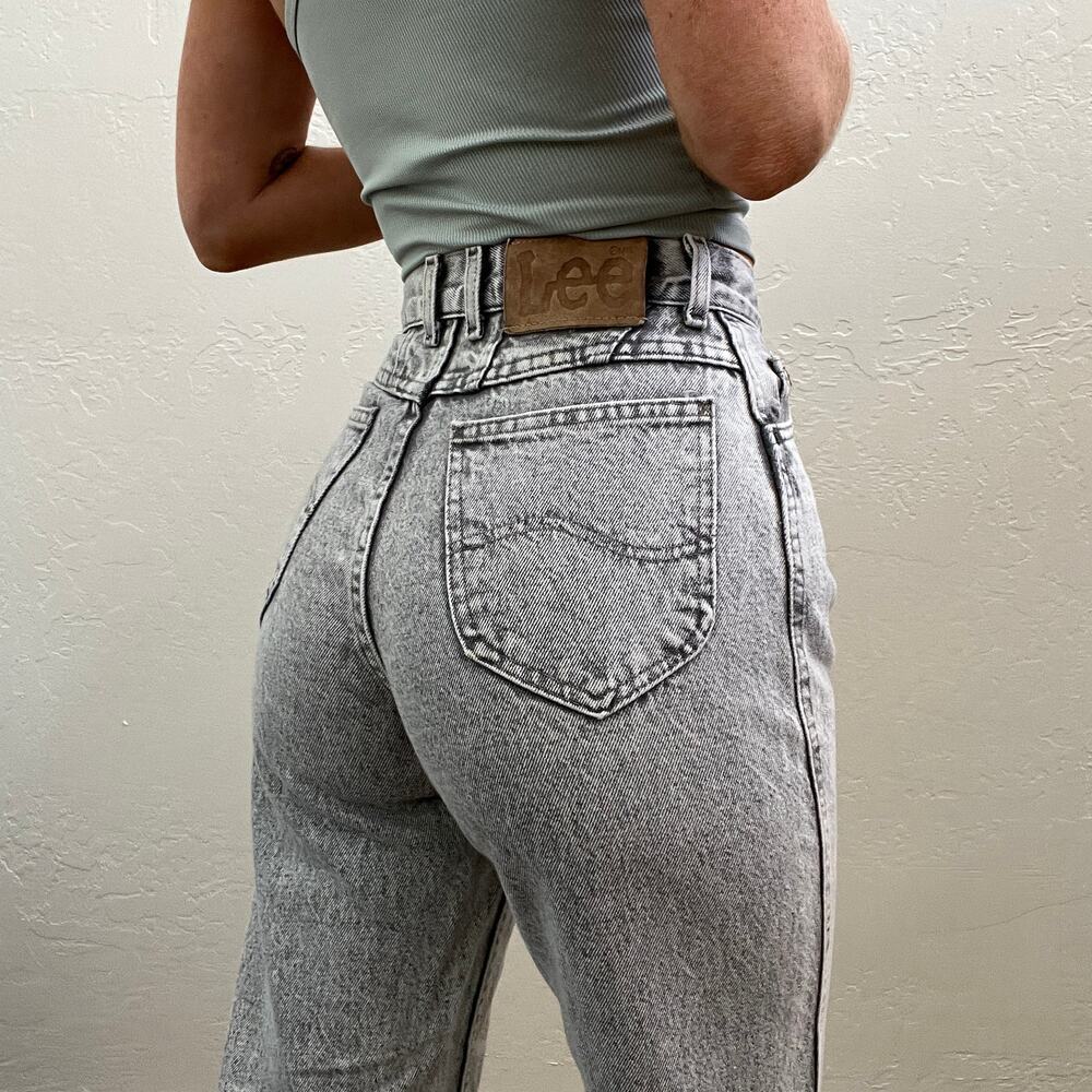Vintage 1980/90s Lee Acid Wash High Waist Mom Jeans